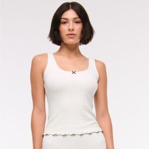 A&F Pointelle Sleep Tank | Women’s L | GUC